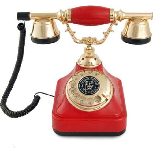 Anna Bell classic Dial Red telephone antique classic telephone старый классический телефон