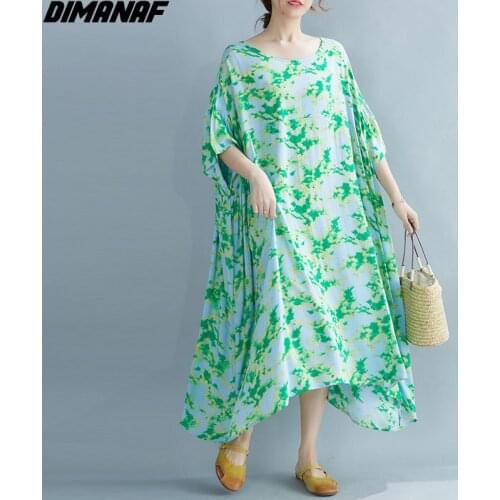 DIMANAF Summer Short Sleeve Dresses