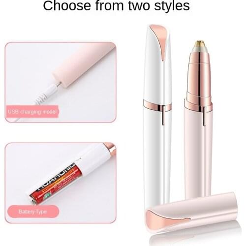 Electric Epilator Eyebrow Removal Painless Quick To Use Female Makeup Eyebrow Lip Hair Facial Epilator Easy Hair Removal Silent