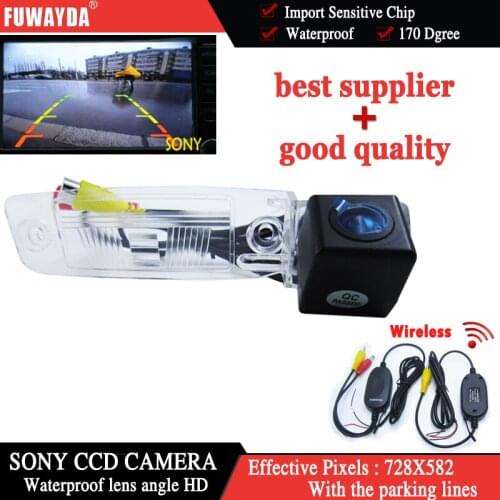 FUWAYDA Wireless FOR SONY CCD Sensor Car Rear View Reverse Backup Mirror Image CAMERA for KIA SPORTAGE R 2010-2014 WATERPROOF