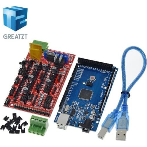 GREATZT Mega 2560 R3 Mega2560 REV3 + RAMPS 1.4 Controller for Arduino 3D Printer arduino kit Reprap MendelPrusa