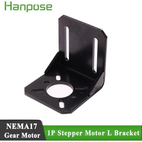 Free shipping 1pcs Nema17 775 motor Reduction gear motor mount L bracket 42 mounting bracket diy cnc parts