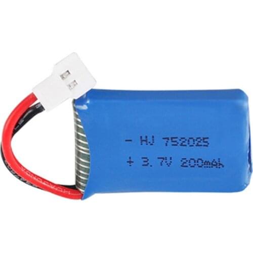 3.7V 200mAh For Syma X4 X11 X13 rc plane drone aircraft battery 3.7V 200mAh lithium battery model aircraft 752025