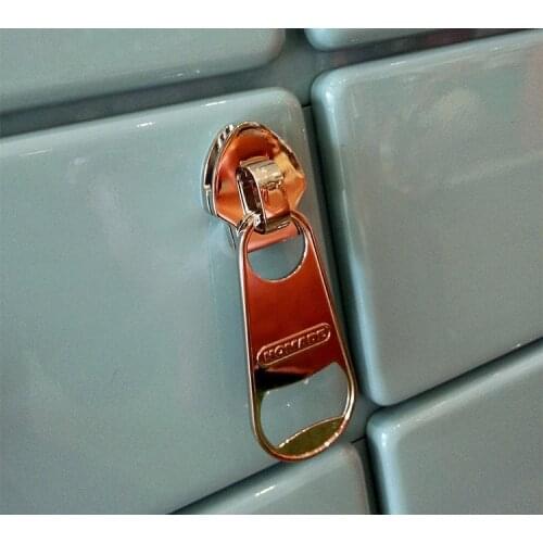 Magnetic zipper bottle opener creative zipper bottle opener large zipper strong magnetic refrigerator bottle opener