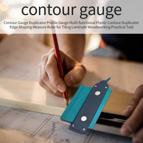 Multi-functional Contour Gauge Duplicator Plastic Duplicator Edge Shaping Measure Ruler For Tiling Laminate Woodworking Tools