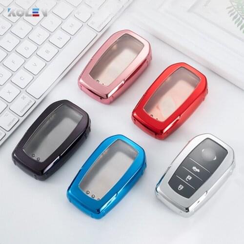 Soft TPU Car Key Case Full Cover Shell For Toyota C-HR RAV4 Auris Avensis Prius Aygo Camry Corolla Land Cruiser 200 Prado Crown