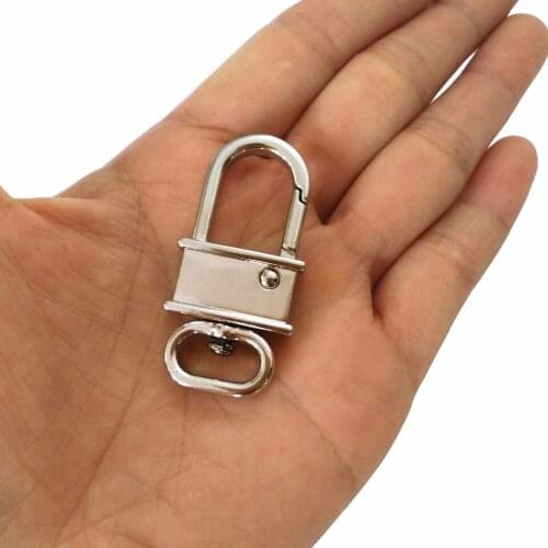 15pcs/lot Nickel Trigger Metal Swivel Clips Snap Hook 13.5mm Alloy Swivel Clasps DIY Dog Cat Leashes Bags Straps Accessories