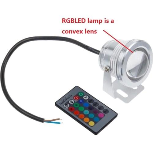 Led Underwater Light Dimmable RGB 10W 12V Led Underwater Light 16 Colors 1000LM Waterproof IP67 Fountain Pool Lamp Lighting