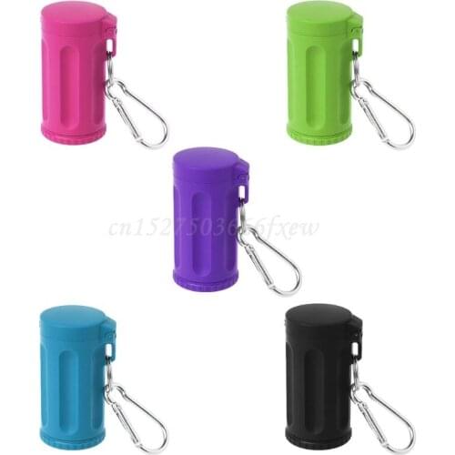Portable Mini Pocket Lid Ashtray Windproof Key-chain Outdoor Smoking Accessories