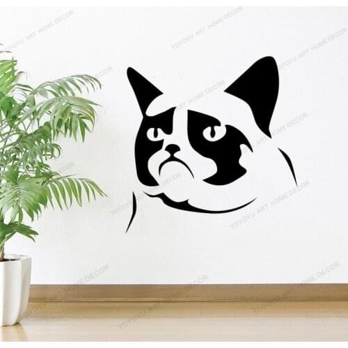 Pets Salon Shop Removable Waterproof Cat Salon Nail Animal Vinyl Wall Sticker DecorWall Art Decal Wallpaper cx48