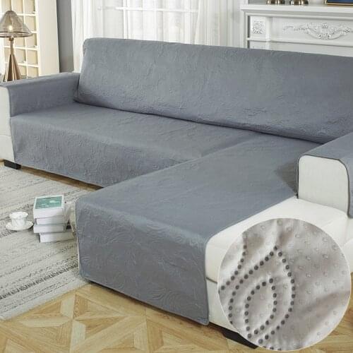 Flower Print Waterproof Sofa Pad One-piece L-shaped Pet Cat Anti-scratch Sofa Cover Non-slip Comfortable Sofa Mat