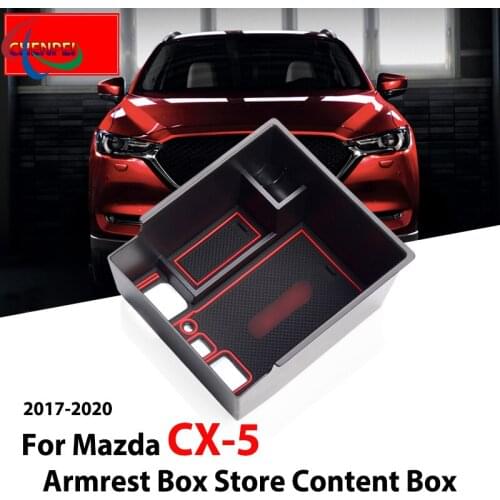 For Mazda CX-5 2017-2020 Armrest Box Storage Box Modified Central Storage Box Compartment Car Accessories