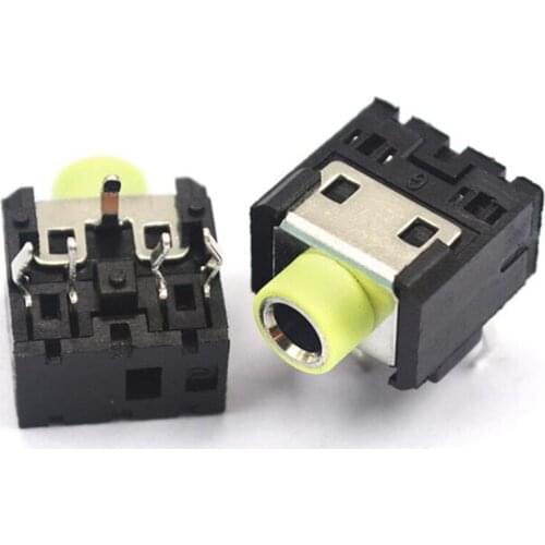 10pcs PJ306 PJ-306 3.5mm Female Connector 5 Pin DIP Stereo Headphone Jack