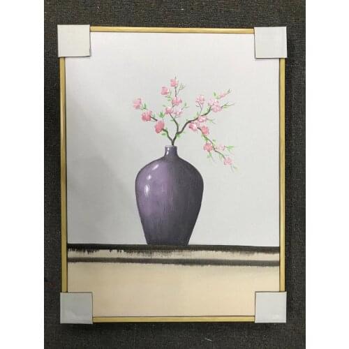 100% Hand Painted Modern Chinese Style Lantern Oil Painting on Canvas Abstract Canvas Painting Wall art Picture for Home Decor