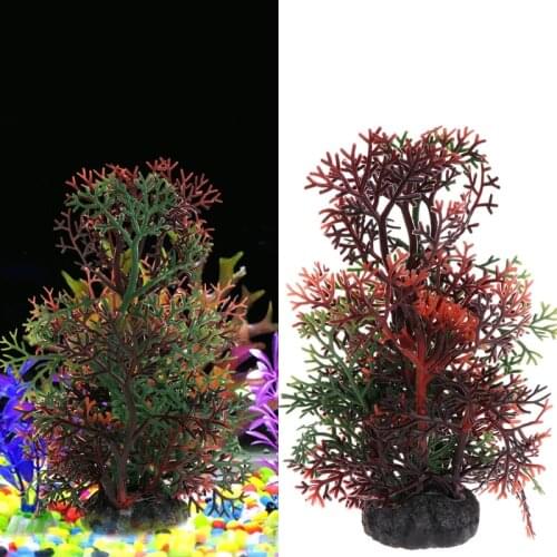 Fish Tank Aquarium Plants Artificial Coral Water Grass Decoration Ornament New