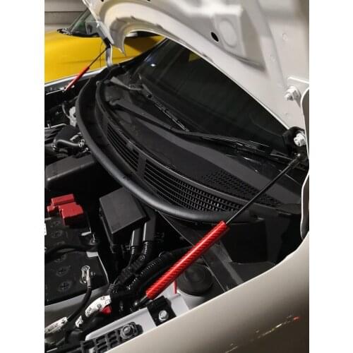 Car Styling Hood Bonnet Gas Struts for Nissan Micra K13 2010-2017 Lift Support Damper Carbon Fiber Shock