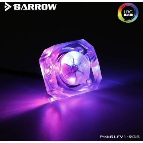 Barrow New LRC2.0 Version Water Cooling System Dedicated, Water Flow Meter Aurora SLFV1-RGB