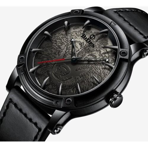 Creative Mans Watch Casual Fashion Leather Strap Quartz Men Watches Modern Waterproof Male Clock