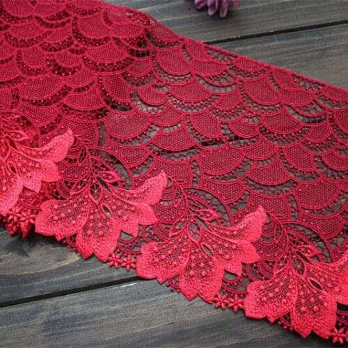 20.5cm 8"width (2yards/lot) Water Soluble Embroidery Lace Trim,Venise Lace Trim for Garment Decoration