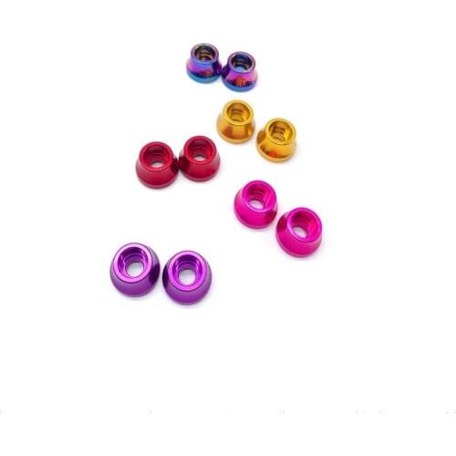 LITEPRO 2 Pcs Sliding Bicycle Hub Nut Folding Bike Hubs Bolt Aluminum Alloy Screw Cycling Accessories