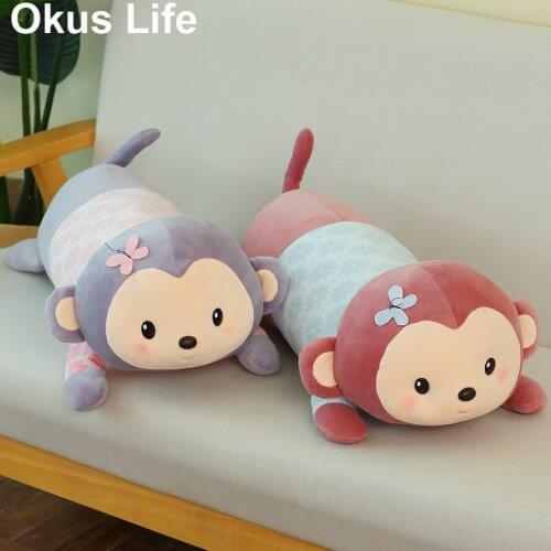 Soft Office Back Cute Monkey Cushion Funny Pillows Cartoon Expression Pillow Innovate Gift Cushion for Christmas Birthday New