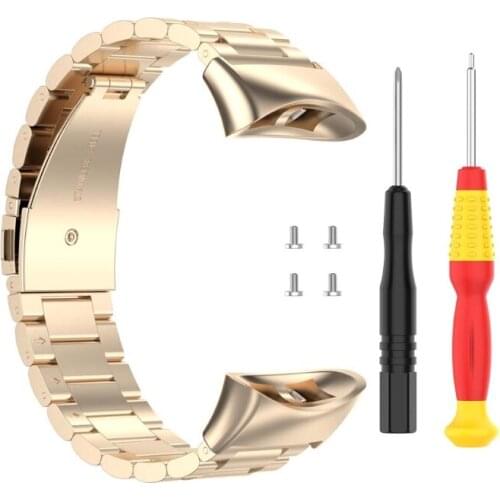 Stainless Steel Watch Band Wrist Strap for -Garmin Forerunner 45 45S Swim 2