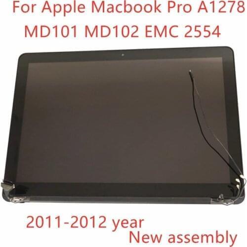New Laptop LCD A1278 for Macbook Pro Unibody 13" A1278 Full Complete LCD LED Display Screen Assembly 661-5868 661-6594 2011 2012
