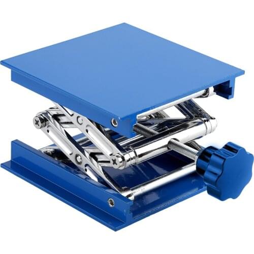 Blue Aluminum Oxide 100 x 100 x 40mm Lab Lifting Platform for Laboratory equipment adjusting height