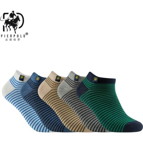 PIERPOLO New High Quality Fashion Brand S Stripe Socks Cotton Meia Casual Mens Socks Summer Happy Socks calcetines