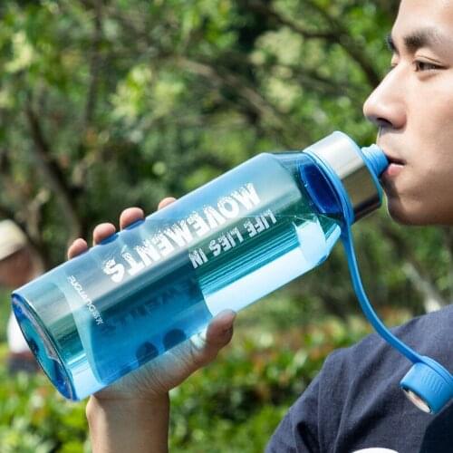 2000ml/1200ml/600ml Portable Sport Water Bottle With Rope Gym Fitness Sports Shaker Drinking Plastic Bottle Eco-Friendly