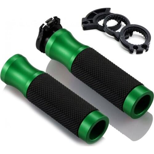 Motorcycle 22mm CNC Aluminum Rubber Gel Handle Bar Grip Hand Grips for KAWASAKI KLR650 NINJA H2 special edition versys 650