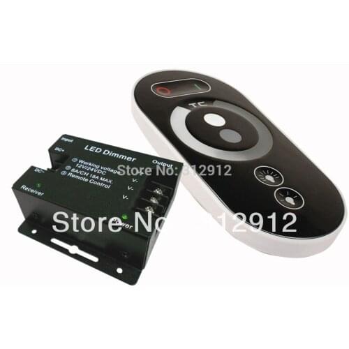 LED RF touch dimmer,DC12-24V input,6A*3 channel output