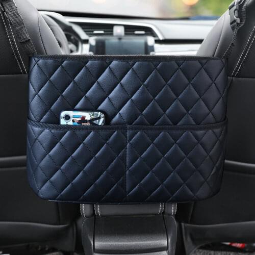 Car Storage Large Capacity Elastic Car Mesh Net Bag Car Handbag Holder Seat Back Purse Organizer Wallet Storage Bag Seat Storage