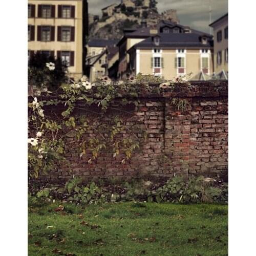 Vintage Brick Wall House Photography Backdrops Photo Props Studio Background 5x7ft