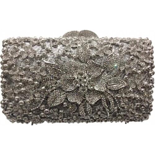 XIYUAN Women Small crystal diamond Evening Bags for party wedding Clutch Purses Rhinestone Handbags Bridal Bags shoulder bags