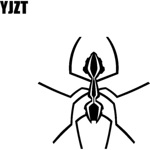 YJZT 15.2CM*15.2CM Nifty Minimalist Ant Delicate Vinyl Decal Car Sticker Black/Silver C19-0471