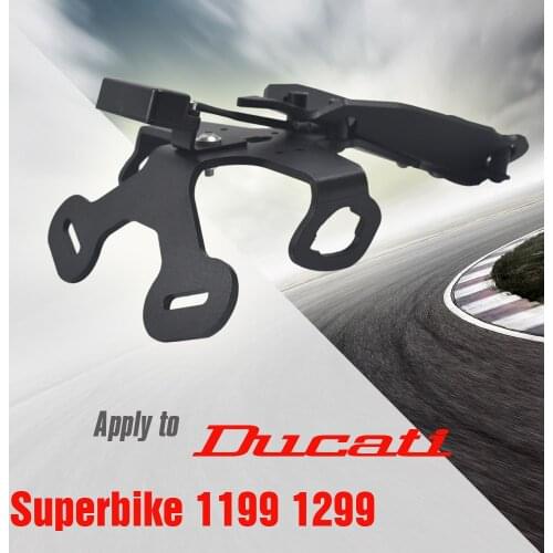 Motorcycle rear LED light license plate holder for Ducati 1199 1299