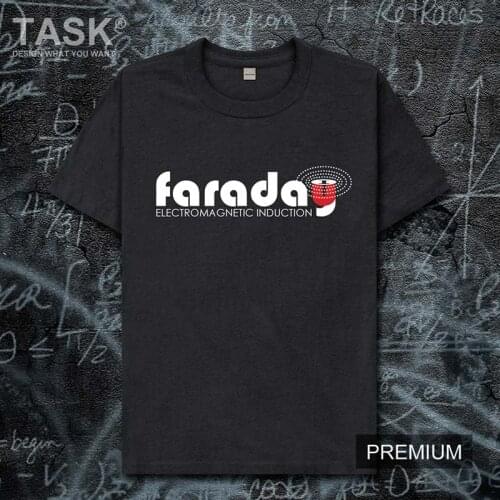 Celebrity Michael Faraday United Kingdom physicist chemist Electromagnetism Disc generator electric motor t shirt new Tops 02