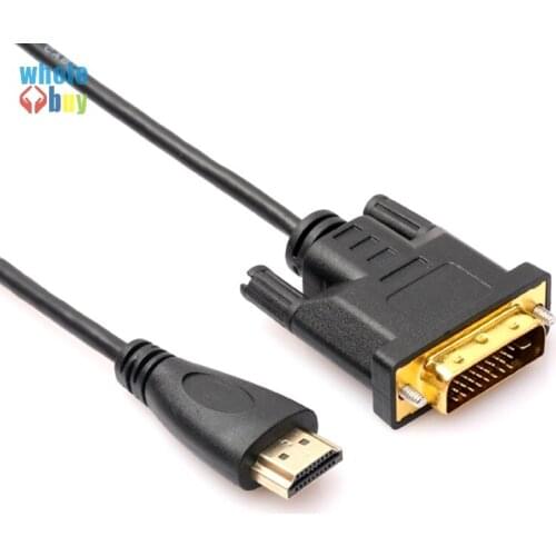 1M 1.8M 3M 5M High speed HDMI to DVI cable 24+1 pin adapter Gold plated hdmi dvi Cable For 1080P HD HDTV XBOX 200pcs/lot