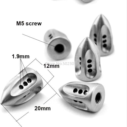 1 piece Mtech Bowie Tail cone screw rivet 416J steel DIY folding knife tools