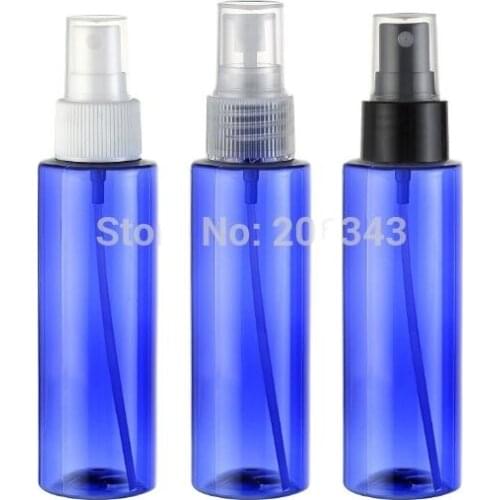 100ml blue transparent spray bottle or lotion bottle or toilet water bottle