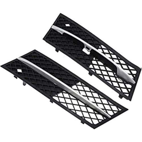 2Pcs Car Front Lower Bumper Grill Grille Fog Light Cover for BMW 5 Series F10 / F11 Sedan/Wagon 2010-2013