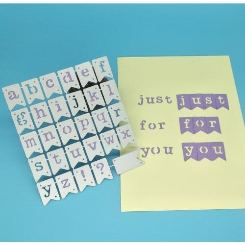 26 metal cutting molds for English letters, scrapbooks, photo frames, photo album decorations, DIY, handmade art