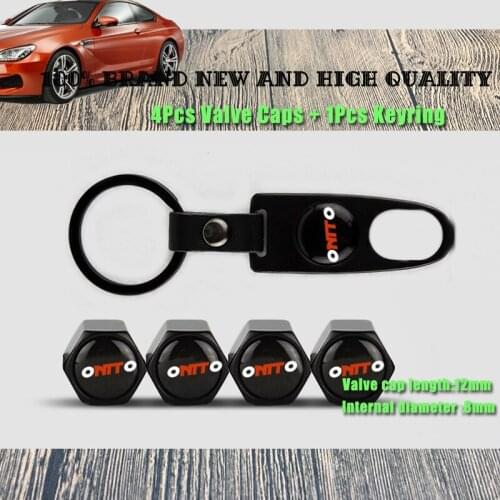 4x Car Tire Valve Caps Keychain Air Tyre Stems Cover Wheel Accessories for Peugeot Volvo Cadillac Citroen Chevrolet audi styling