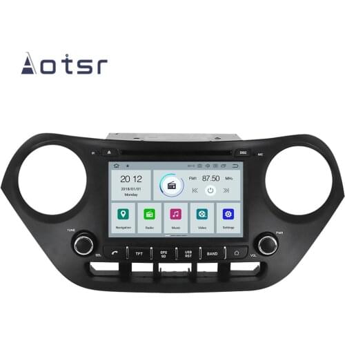 7" Android 9.0 IPS GPS Navigation Car Radio Player For Hyundai Hyundai I10 2013+ Multimedia Player Tape Recorder Head Unit