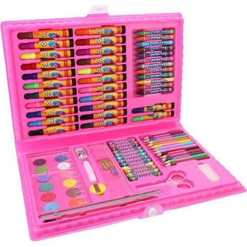 86 Sets Of Childrens Watercolor Pen Painting Set Childrens Learning To Draw With Crayons, Oil Painting Sticks, Art Brushes