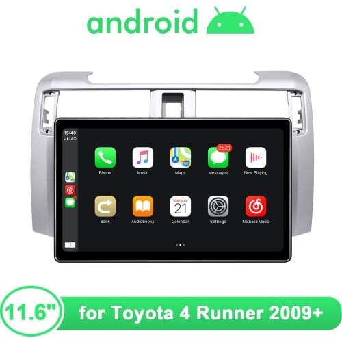 Android 10 Car Radio Stereo Head Unit Autoradio Multimedia 11.6 Inch 1920*1080 For Toyota 4 Runner 2009+ Carplay Android Auto
