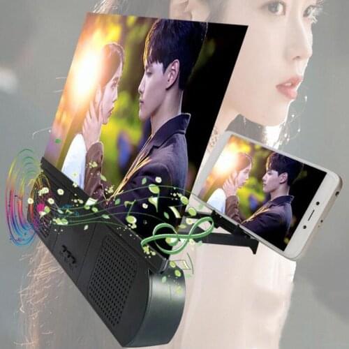 Bluetooth Audio 3D Mobile Phone Screen Amplifier Phone Screen Magnifier Movie Video Amplifier Mobile Phone Extension Rack