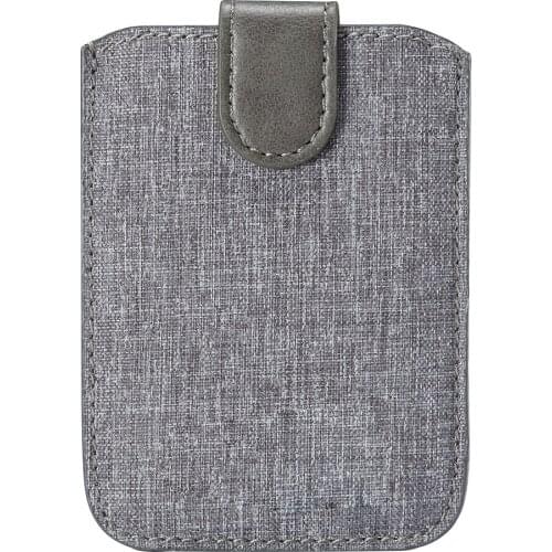 Case Adhesive Pouch Portable Wallet Fashion Stick On Credit Coin Pocket Universal Card Holder Canvas Phone Back