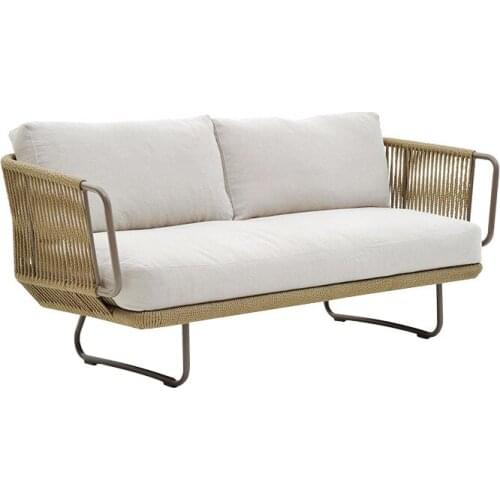 Leisure Outdoor Rattan Sofa Model Room Garden Courtyard Balcony Furniture Nordic Living Chair